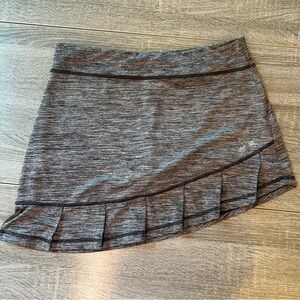 Gray Pleated Women's Tennis Skort